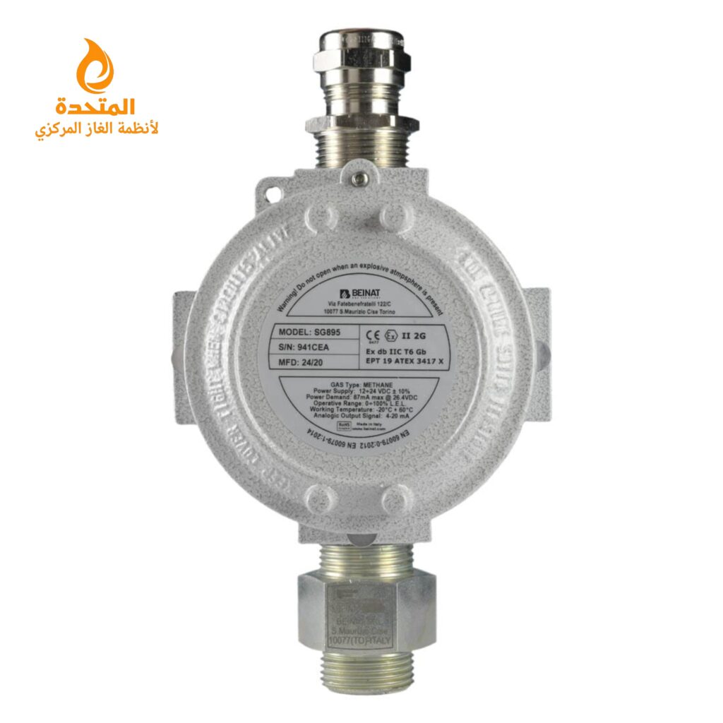 كاشف تسرب الغاز ضد الإنفجار ماركة بينات موديل رقم SG895-Atex صناعة إيطالي