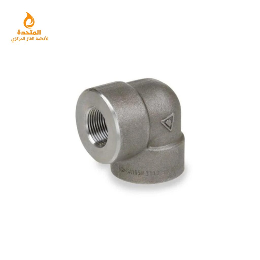 كوع مقاس 1 بوصه ضغط 3000 رطل مخصص لتمديدات الغاز صناعة تايوان