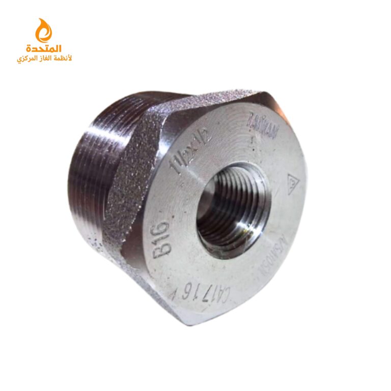 نقاص حديد من 2 بوصه إلى 1/2-1 بوصه ضغط 3000 رطل مخصص لتمديدات الغاز صناعة تايوان