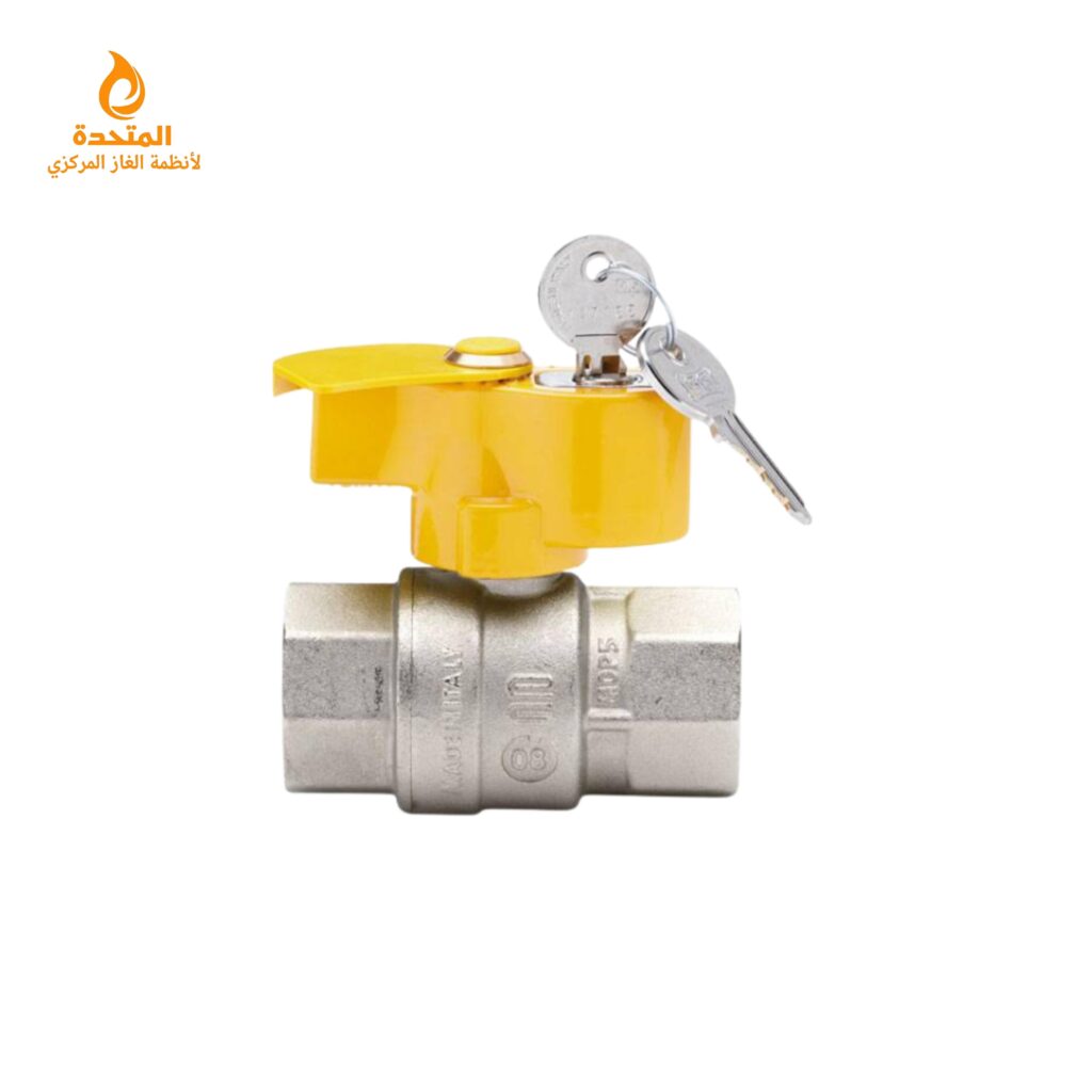 محابس غاز فراشة بمفتاح OMEGA GAS مقاس 1 بوصه ماركة ENOLGAS صناعة إيطالية